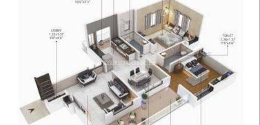 1403 sq.ft 2 Bhk flat for sale in mihan Nagpur