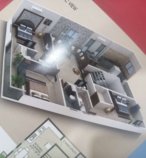 3 BHK 1165 sq.ft flat manish nagar, nagpur