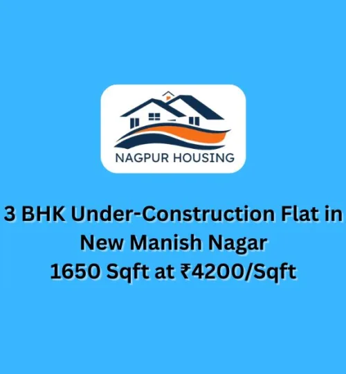 3 BHK Under-Construction Flat in New Manish Nagar – 1650 Sqft at ₹4200/Sqft
