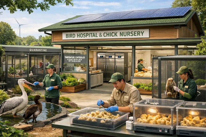 Bird hospital and chick nursery care Bird hospital and chick nursery care