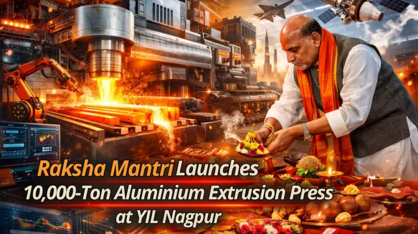 Raksha Mantri to Perform Bhoomi Pujan for 10,000-Ton Aluminium Extrusion Press at YIL Nagpur