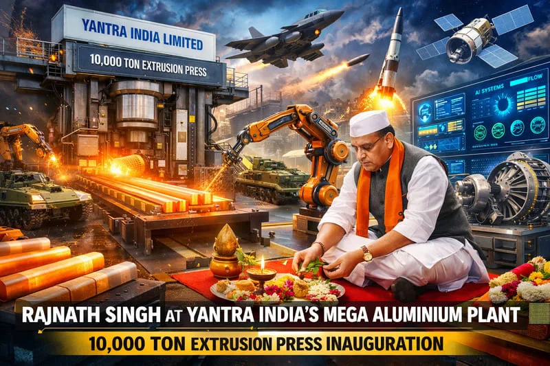 yil-nagpur-10000-ton-aluminium-extrusion-press-launch Raksha Mantri to Perform Bhoomi Pujan for 10,000-Ton Aluminium Extrusion Press at YIL Nagpur