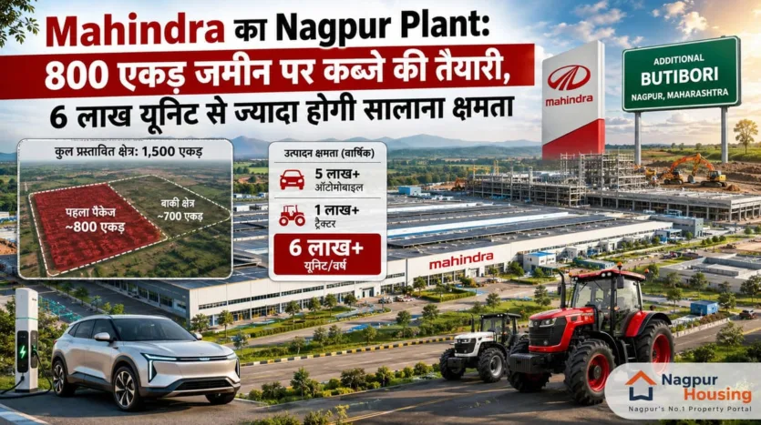 Mahindra का Nagpur Plant: 800 एकड़ जमीन पर कब्जे की तैयारी, 6 लाख यूनिट से ज्यादा होगी सालाना क्षमता